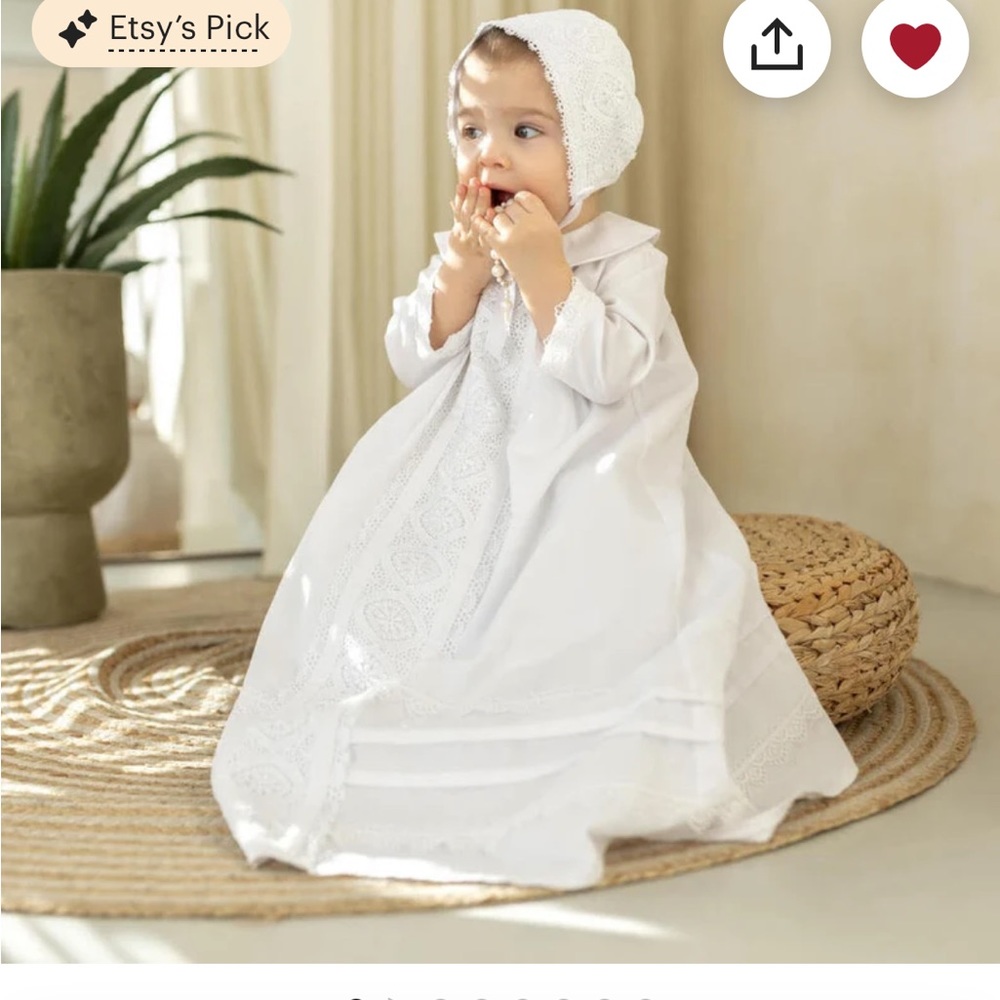 Beautiful never used christening baptism gown for boy